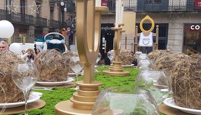 Pesebre de la plaza Sant Jaume.
 