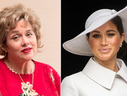 Samantha Markle y Meghan Markle, en sendas imágenes de archivo.