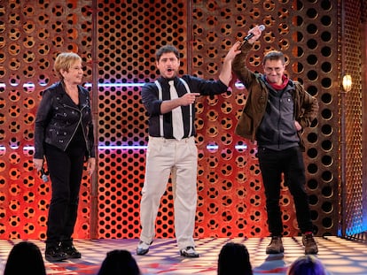 Celia Villalobos y Juan Carlos Monedero, en 'Roast Battle'.