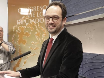 Antonio Hernando, portavoz del PSOE en el Congreso.