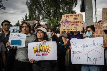 Marcha contra la gentrificación en Ciudad de México