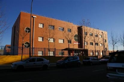 The Ana María Matute school in Getafe, where a coronavirus outbreak has been detected.