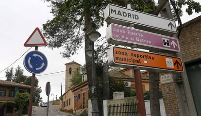 Entrada al casco urbano del pueblo de Batres, al sur de Madrid.