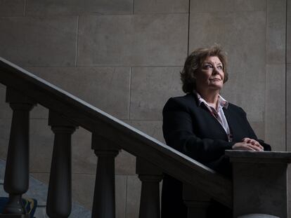 Enriqueta Chicano, presidenta del Tribunal de Cuentas, el miércoles en la sede de la institución.