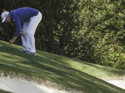 Sergio Garcia, en el hoyo 10.