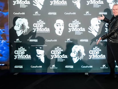 Jean Paul Gaultier, durante la presentación este jueves de la muestra en Madrid.