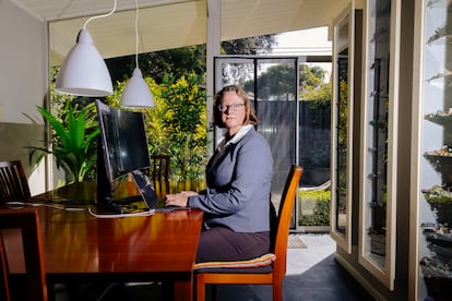 Microbiologist Elisabeth Bik photographed at her home in an image provided by the scientist.