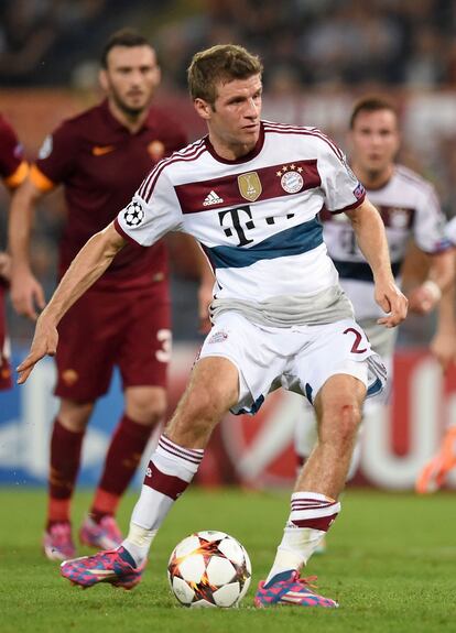 Müller, con cinco dianas en el Mundial, fue el ariete de la campeona del mundo. Con el Bayern de Guardiola consiguió la Bundesliga la pasada campaña.