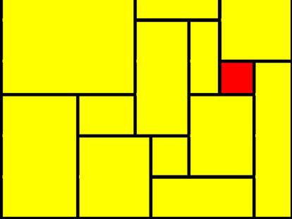 Rectángulo de cuadrados