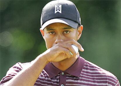 Tiger Woods, en el último recorrido del torneo de Norton, en el que ha dejado de ser el número uno en la clasificación mundial.