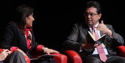 La ministra de Comercio Exterior y Turismo de Per&uacute;, Magali Silva, y el ministro de Industria y Comercio de Paraguay, Gustavo Leite Gusinski, en un encuentro sobre la alianza de ambos bloques. 