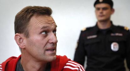 Alexéi Navalni, en agosto pasado, en Moscú.