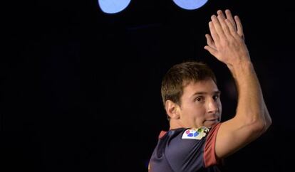 Messi en el trofeo Gamper.