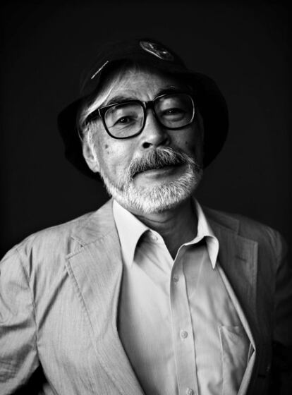 Imagen, facilitada por el Festival de Cine de Venecia, del realizador japonés Hayo Miyazaki. El cineasta, que ha presentado su película 'The wind rises' ha anunciado su retirada.