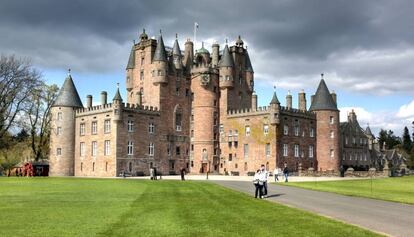 Exterior del castillo de Glamis, en Escocia.