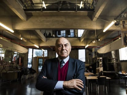 José Antonio Marina en las instalaciones de Media Lab Prado.