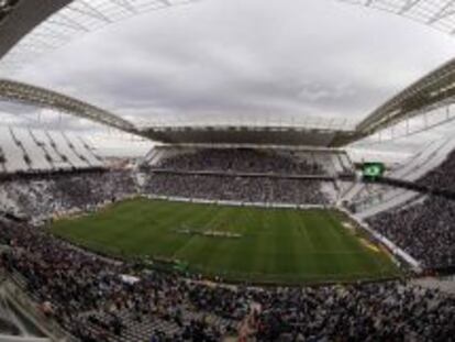 Vista general del estadio Arena de Sao Paulo. 