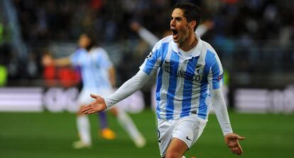 Isco celebra el 1 a 0.