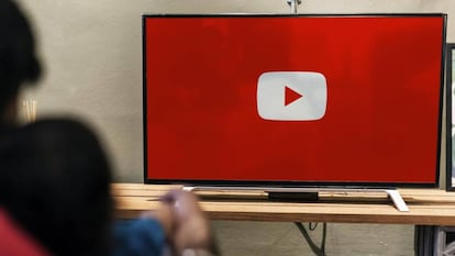 YouTube, en un televisor.