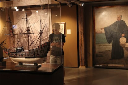 Uno de los interiores del Museo Naval de San Sebastián, en la última exposición.