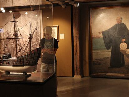 Uno de los interiores del Museo Naval de San Sebastián, en la última exposición.