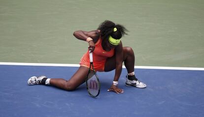 Serena Williams, durante el partido ante Vinci.