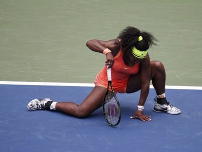 Serena Williams, durante el partido ante Vinci.