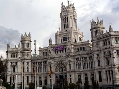 Imagen de la fachada del ayuntamiento de Madrid.