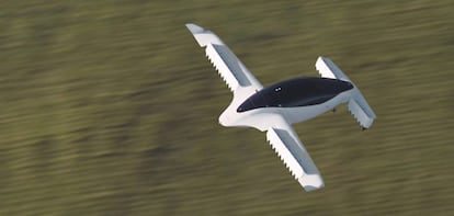 Imagen de uno de los prototipos de cinco asientos de aerotaxi de Lilium.