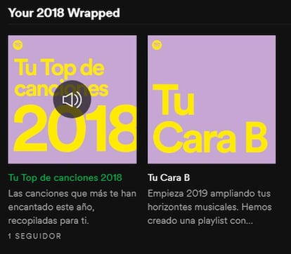 Debajo de estas playlist podemos encontrar el banner que no llevará a todas las estadísticas del año