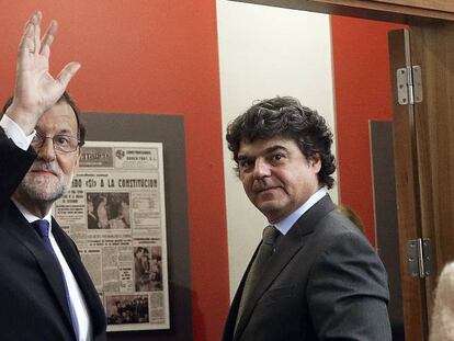 Mariano Rajoy i Jorge Moragas, a la Moncloa.