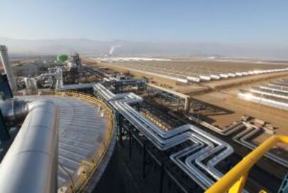 Planta de energía termosolar en Almería.