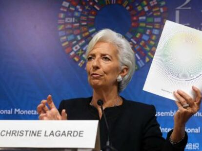 La directora gerente del Fondo Monetario Internacional (FMI), Christine Lagarde. EFE/Archivo