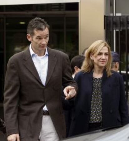 Fotografía de archivo de la infanta Cristina y su esposo, Iñaki Urdangarín