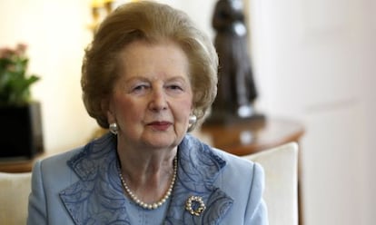 La que fuera primera ministra Margaret Thatcher.