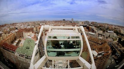 La ciudad de Valencia, vista desde la noria.