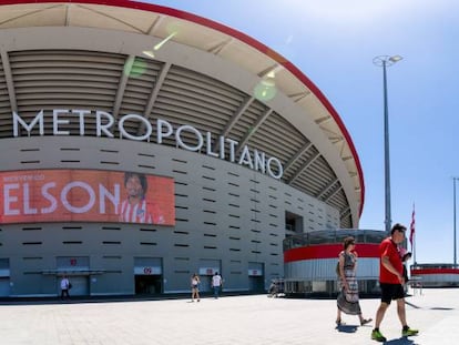 Exterior del estadio Wanda Metropolitano.