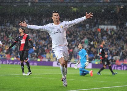 Ronaldo celebra su gol al Rayo