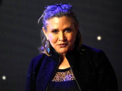 Carrie Fisher, el 16 de desembre del 2015 a Londres.