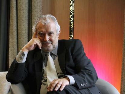 Joaquín Lorente, en Madrid, unos minutos antes de la entrevista.