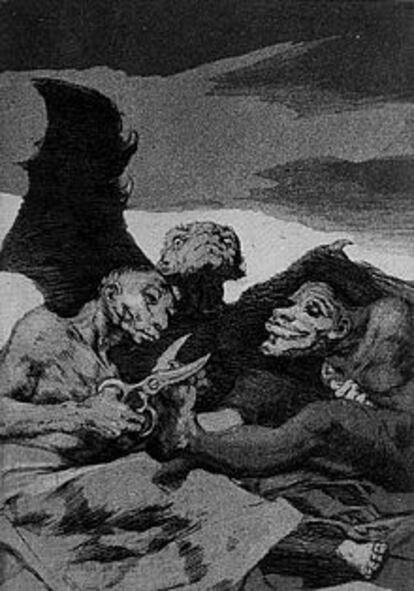 'Se repulen', de la serie <i>Caprichos,</i> de Francisco de Goya.