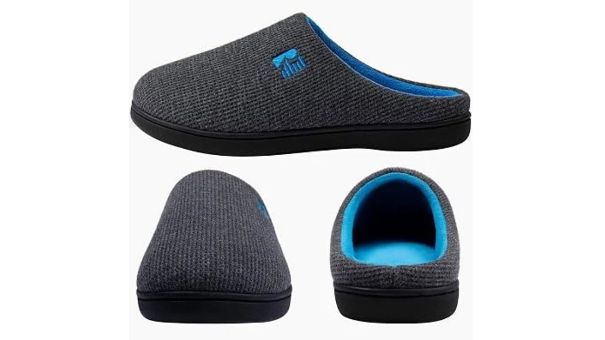 Estas zapatillas de estar por casa cuentan con una suela de goma.