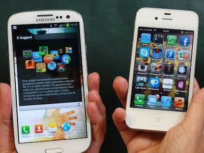 Diferentes modelos de smartphones