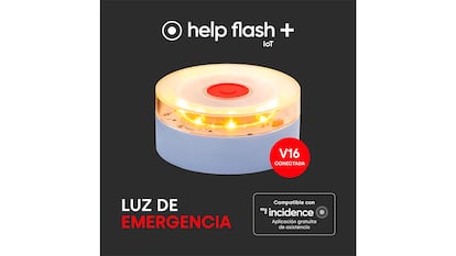 Baliza V16 sobre fondo blanco.