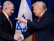 El presidente de EE UU, Donald Trump, y el primer ministro israelí, Benjamin Netanyahu.
