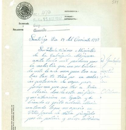Documentos de republicanos españoles que, tras huir de las cárceles de la dictadura, alcanzaron la libertad gracias al embajador mexicano en Lisboa