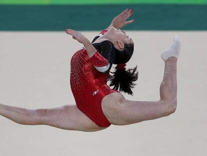 Ana P&eacute;rez en clasificatorio de gimnasia art&iacute;stica de los Juegos Ol&iacute;mpicos 