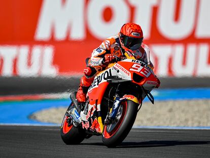 Marc Márquez (Repsol Honda), este sábado durante el GP de los Países Bajos, en el circuito de Assen.