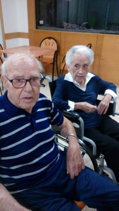 Nicolás López amb la Primi, la seva dona, morta el passat setembre.