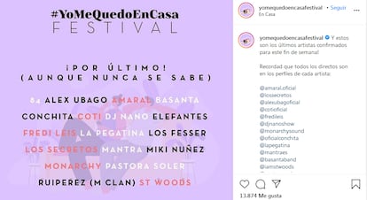 Festival Yo me quedo en casa